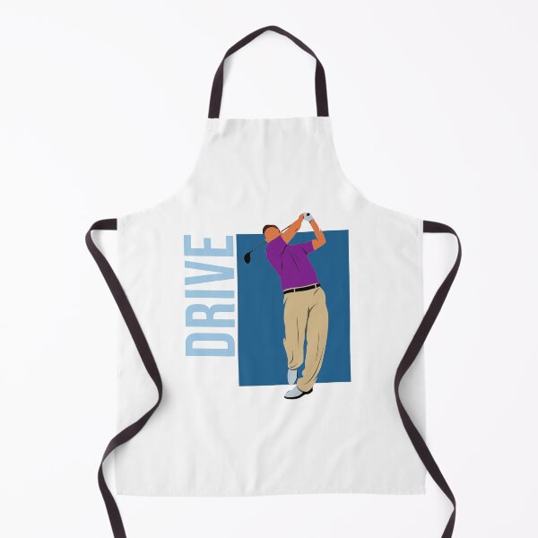 Item preview, Vertical Drive Font with Golfer Driving Golf Ball Vintage Design designed and sold by FuddalanDesigns.