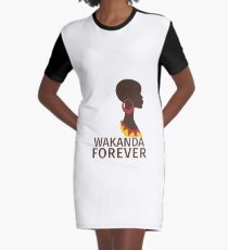 Wakanda Forever Graphic T-Shirt Dress