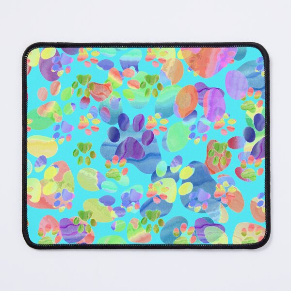 Item preview, Pawprints all over Turquoise designed and sold by Melissa J Barrett.