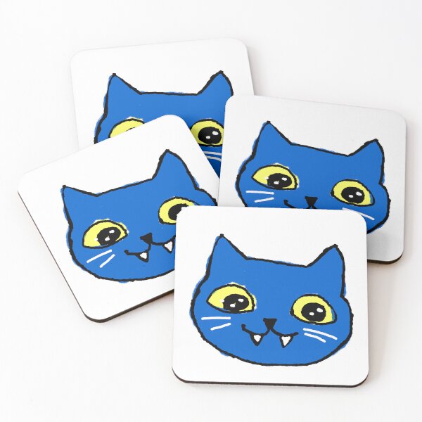 Artikelvorschau, verrückte blaue Katze entworfen und verkauft von eviannadaisy.