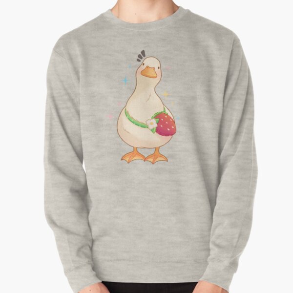 Item preview, duck with strawberry bag designed and sold by CuteBlueArt.