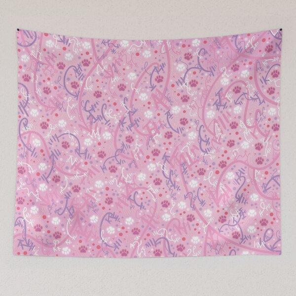 Item preview, Strawberry Smoothie Paw Prints designed and sold by vanillakirsty.