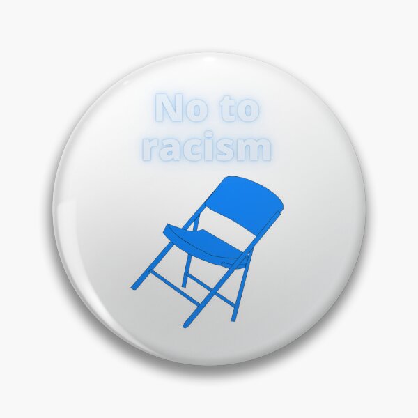Item preview, camiseta silla plegable azul no al racismo designed and sold by GISSEMOURAD.