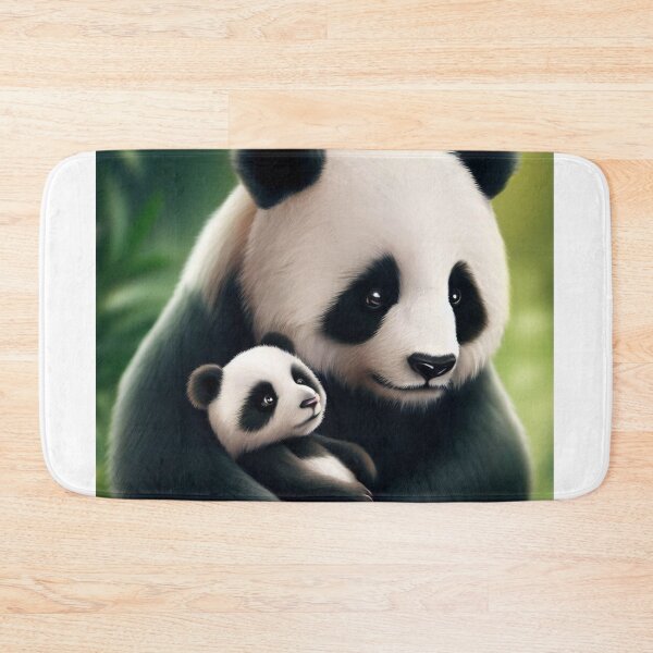 Item preview, Panda Bear with Cub - Cute Baby Animals designed and sold by baby-animal-art.
