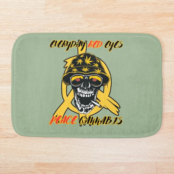 Aperçu de l'œuvre cannabis - skull - hachich - smoker - marijuana - herbe - thc - hat -   créée et vendue par marcreativite.