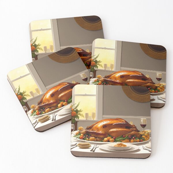 Item preview, Thanksgiving Dinner Painting designed and sold by Electric-Canvas.