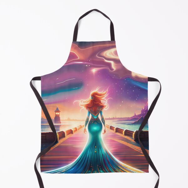 Item preview, Mermaid Vibes Water Nymph on Land with Liquid Sky 1 of 4 designed and sold by Beachy.