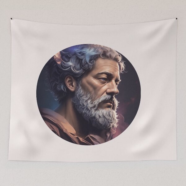 Artikelvorschau, Aristoteles Design Vll Stil Philosoph Aristoteles Kunst Digital - KI-Kunst entworfen und verkauft von StoicWarrior.