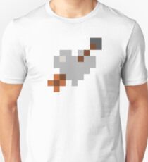 Shot Through My Silver Pixel Heart (7x6) Unisex T-Shirt