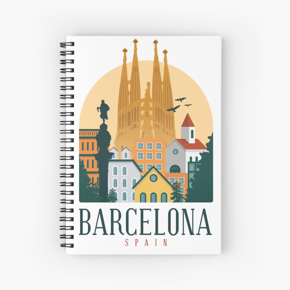 BARCELONA SPAIN Spiral Notebook