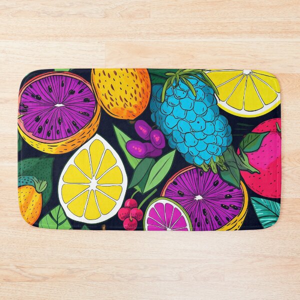 Item preview, Neon Fruit Pattern and 4k Painting of Fruit Pattern designed and sold by MapleTArts.