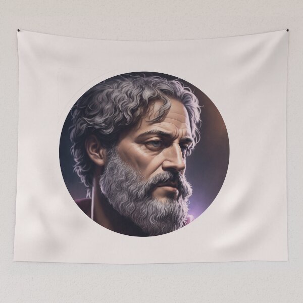 Artikelvorschau, Aristoteles Design Vlll Stil Philosoph Aristoteles Kunst Digital - KI-Kunst entworfen und verkauft von StoicWarrior.