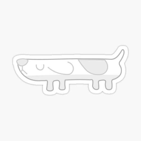 Item preview, White Long Dog designed and sold by Tripp Designs.