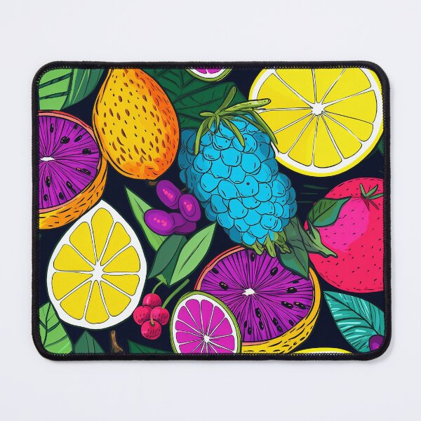 Item preview, Neon Fruit Pattern and 4k Painting of Fruit Pattern designed and sold by MapleTArts.