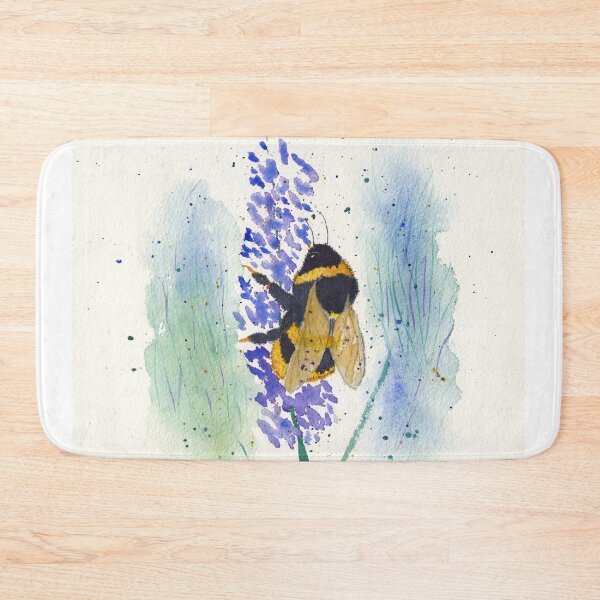 Item preview, Bumblebee on Purple Flower designed and sold by The Elderberry Blossom.