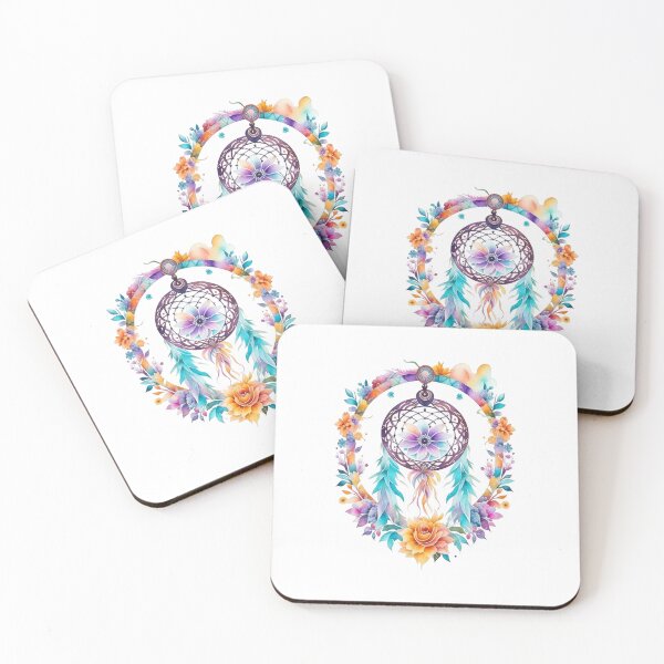 Item preview, Flowers and Feathers - Nature's dreamcatcher designed and sold by LighterLifeLove.