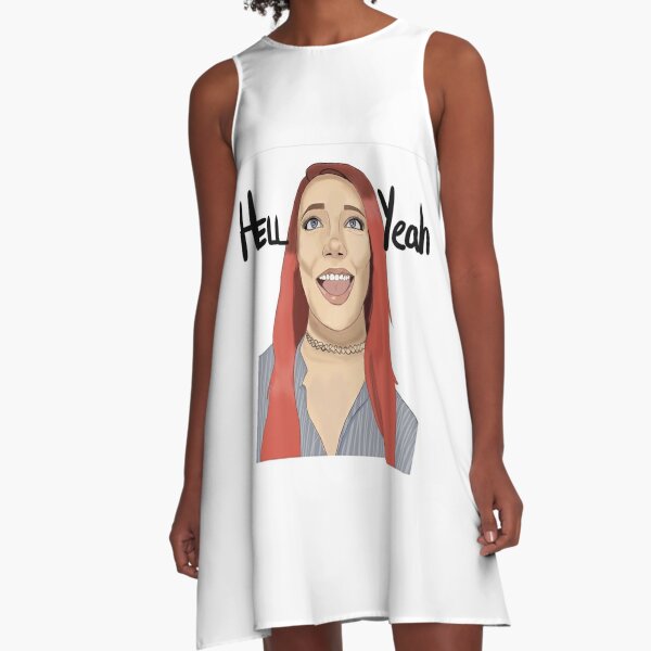 Jenna Marbles “hell Yeah” A Line Dress For Sale By Mayahartsart Redbubble