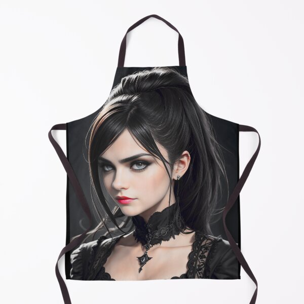 Item preview, Goth Woman Beautiful Young Gothic Style Art Print designed and sold by Stoneheim.