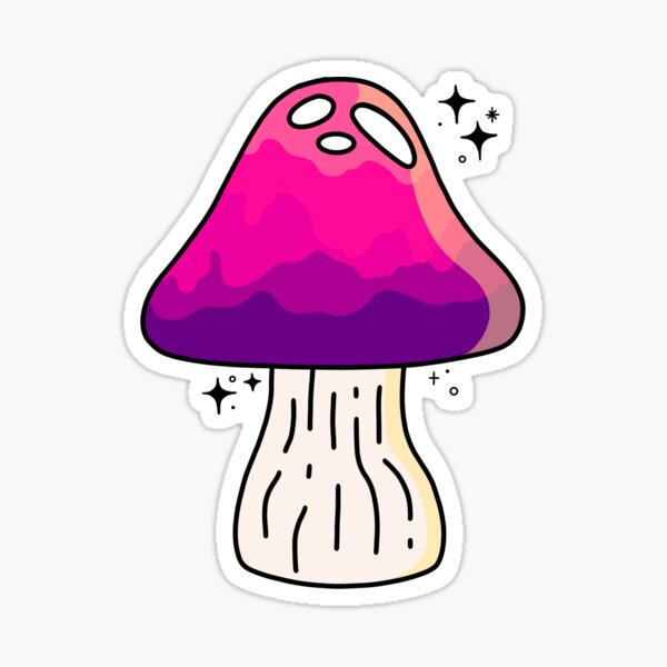 Item preview, Pink and Purple Mushroom designed and sold by SpaceDiver-001.