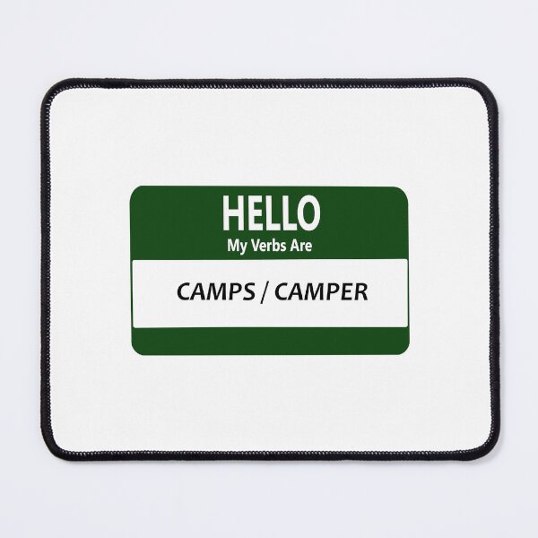 Item preview, Preferred Verbs - Camps / Camper designed and sold by BackgroundPixel.