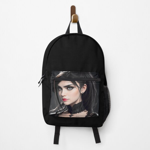 Item preview, Goth Woman Beautiful Young Gothic Style Art Print designed and sold by Stoneheim.
