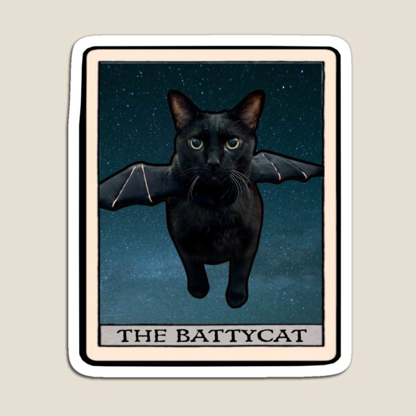 Item preview, The Battycat Black Cat Tarot Card designed and sold by MannyShop.