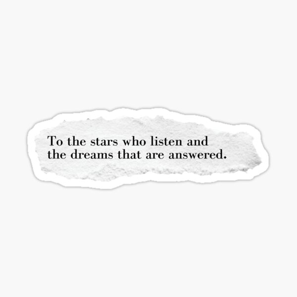 Item preview, Stars and Dreams - A Court of Mist and Fury Quote designed and sold by MadeLivelyShop.