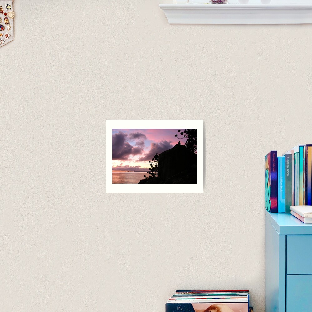 Boy on a Rock Art Print