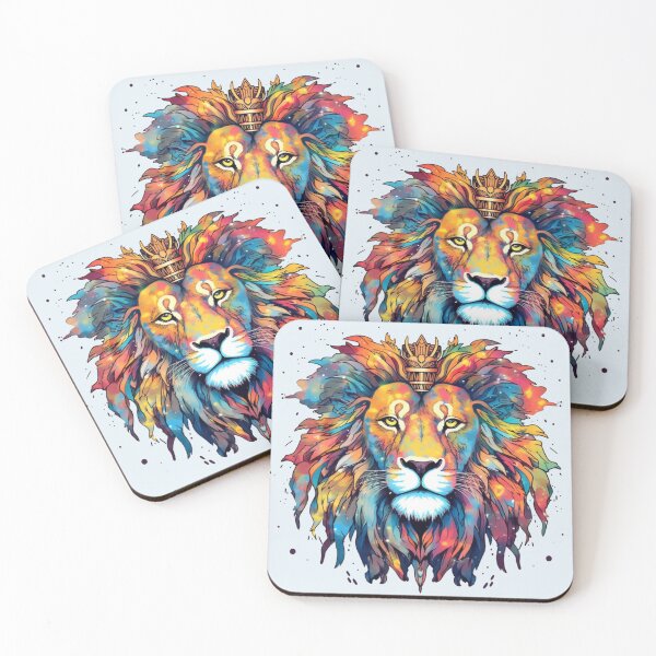 Item preview, Colorful lion majestic theme designed and sold by Okracha.