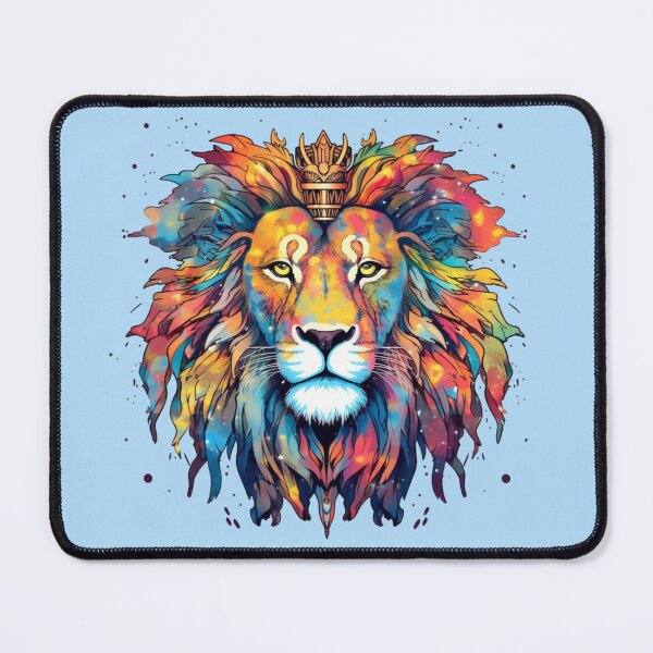 Item preview, Colorful lion majestic theme designed and sold by Okracha.