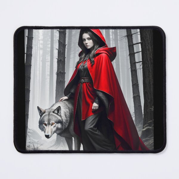 Item preview, Little Red Riding Hood and The Wolf Gothic Art Piece designed and sold by Stoneheim.