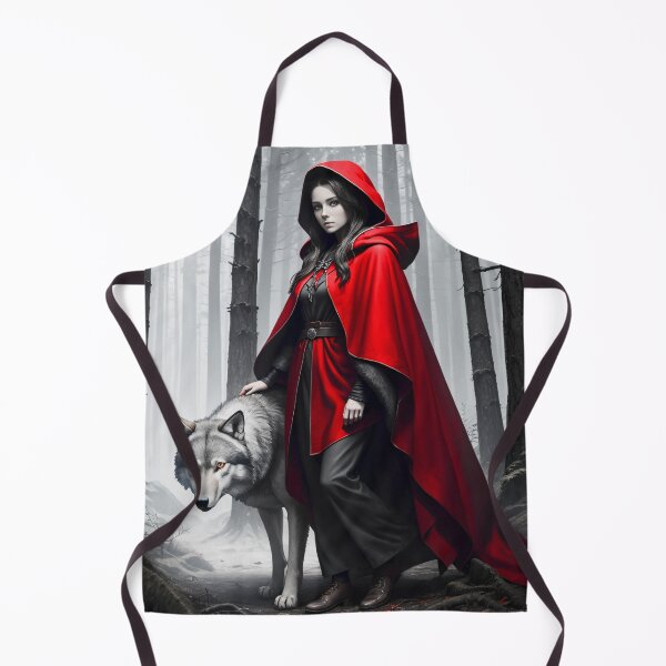 Item preview, Little Red Riding Hood and The Wolf Gothic Art Piece designed and sold by Stoneheim.