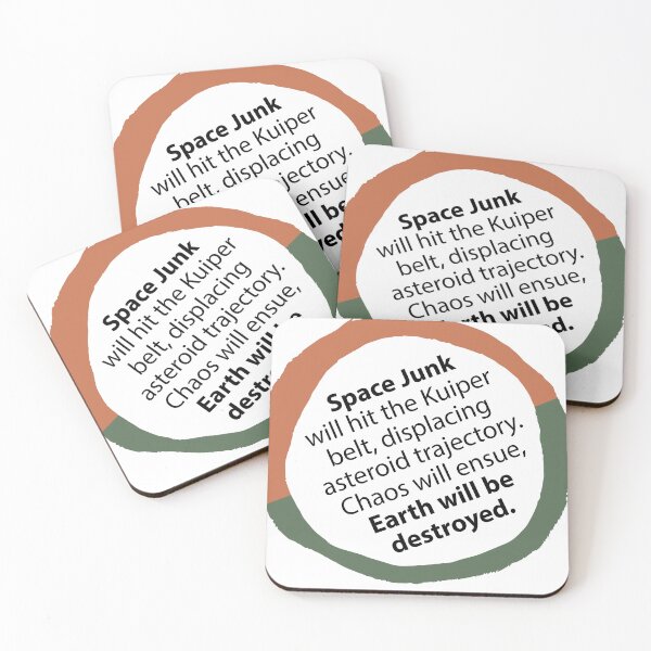 Item preview, Space Junk Kuiper belt Earth Destruction designed and sold by cookymunster.