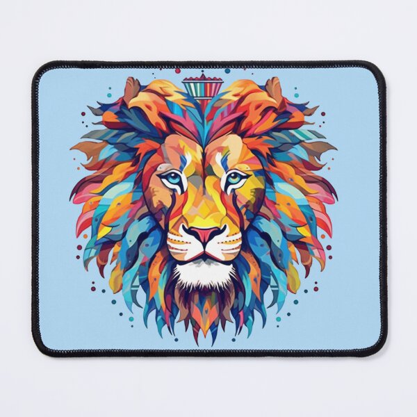 Item preview, Colorful lion majestic theme designed and sold by Okracha.
