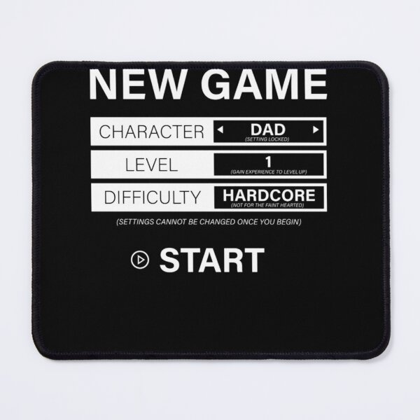 Item preview, New Dad - New Game Intro Screen designed and sold by CAMEROARMANDO.