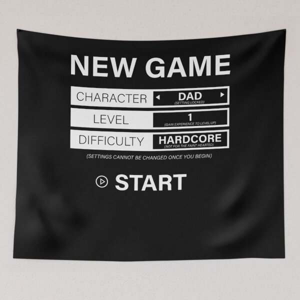 Item preview, New Dad - New Game Intro Screen designed and sold by CAMEROARMANDO.