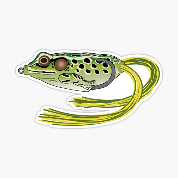 Slim Craw Crankbait Fishing Lure - Chartreuse Rootbeer Sticker for Sale by  BlueSkyTheory