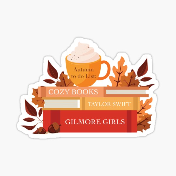 Item preview, Autumn Stack of Books Bucket List designed and sold by The Literary Phoenix.