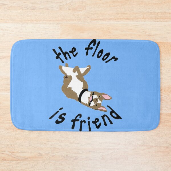 Item preview, the floor is friend (v1 - brown pittie) designed and sold by zan doodles.