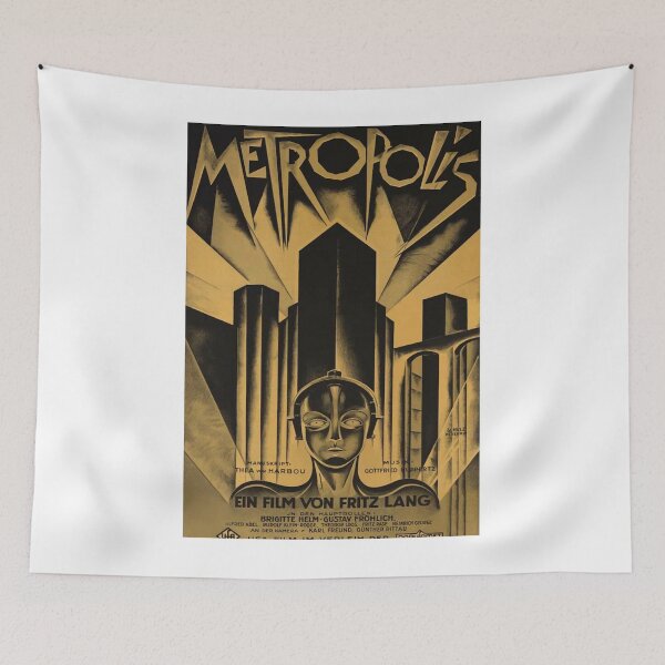 Item preview, Metropolis Fritz Lang 1926 vintage movie poster designed and sold by DaishaSchultz.
