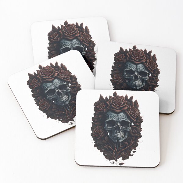 Item preview, Vintage Skull Roses Design designed and sold by MoxieVibe.
