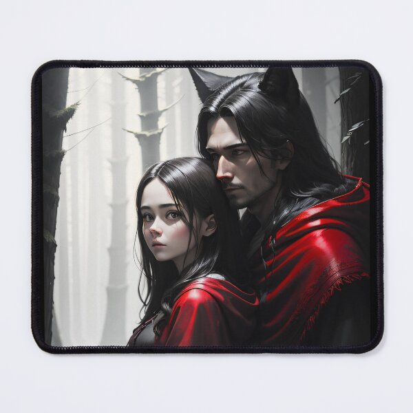 Item preview, Little Red Riding Hood and The Wolf Gothic Art Piece designed and sold by Stoneheim.