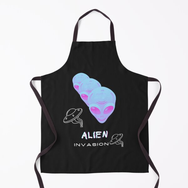 Aperçu de l'œuvre Mystère cosmique dans vos vêtements : Alien dans les tons bleus et noirs créée et vendue par JASPE INK.