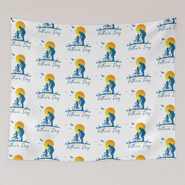 Item preview, dad teaches child to ride bike, dad and child, happy father’s day designed and sold by quanlh.
