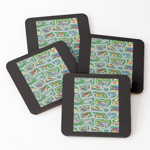 Item preview, Car City Carpet Road Rug 90s Nostalgic Toy  designed and sold by CLAIRETURGIS.