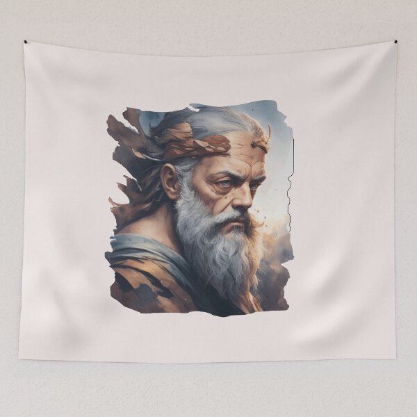 Artikelvorschau, Plato Design III Stil Philosoph Plato Art Digital - AI Art entworfen und verkauft von StoicWarrior.
