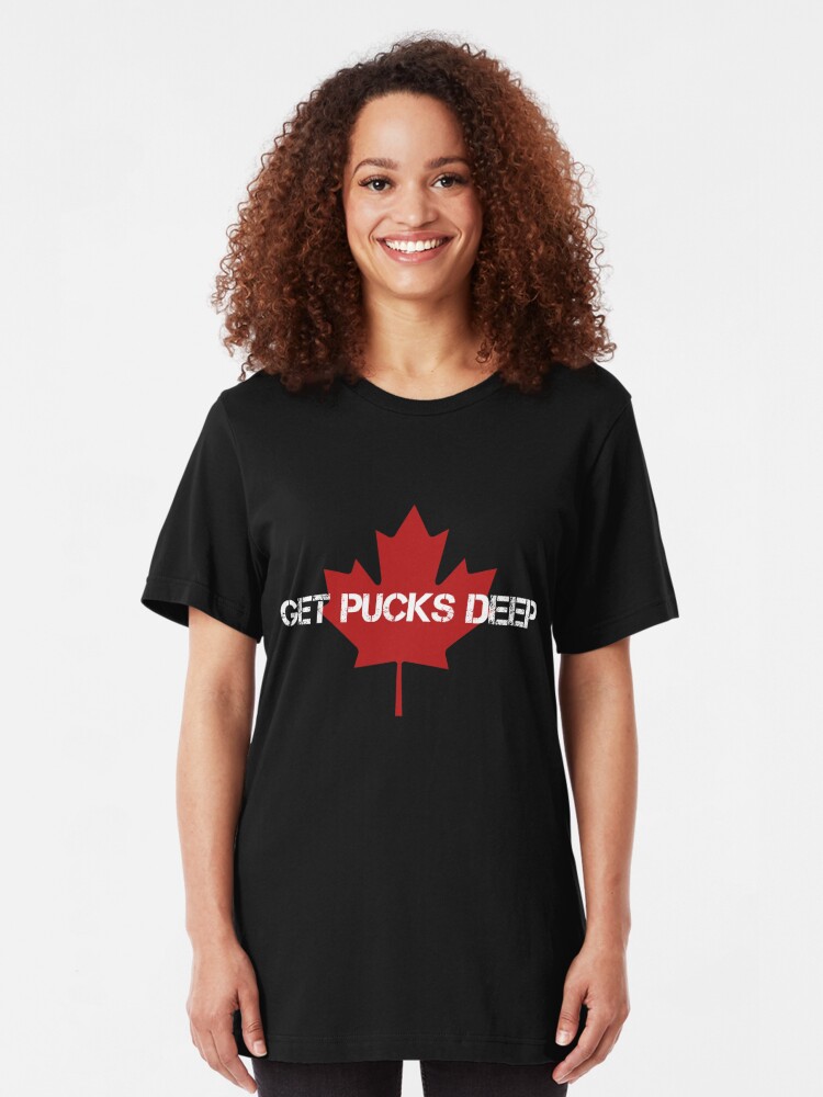 pucks in deep shirt