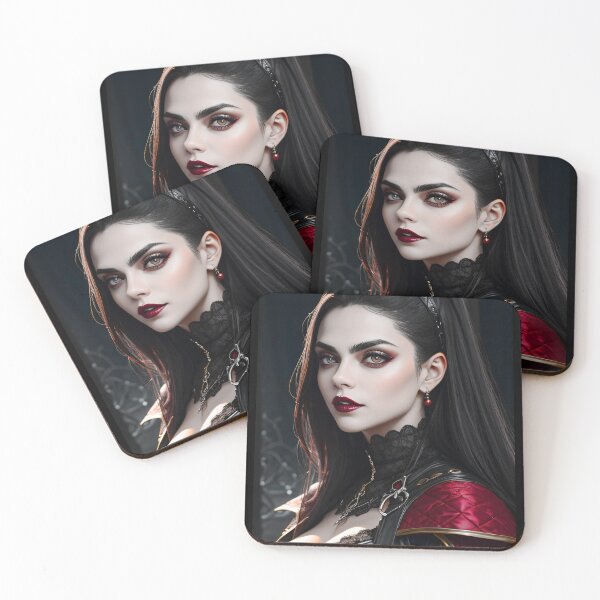 Item preview, Goth Woman Beautiful Young Gothic Style Art Print designed and sold by Stoneheim.
