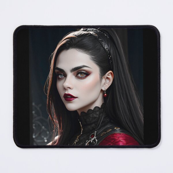 Item preview, Goth Woman Beautiful Young Gothic Style Art Print designed and sold by Stoneheim.