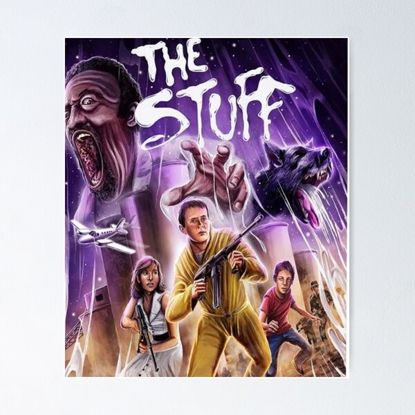 THE STUFF 1985 ORIG. 1 SHEET MOVIE POSTER 27x40 (F+) LARRY COHEN SCI-FI  HORROR